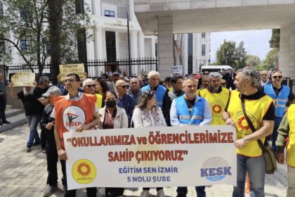 Eğitim Sen İzmir 5 Nolu Şube Başkanı Savaş Candemir, Buca’da