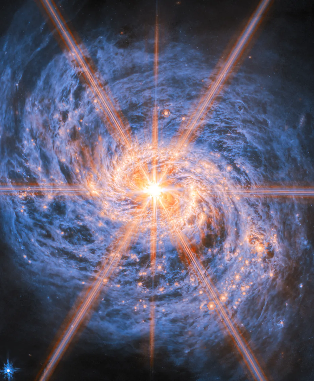 James Webb Teleskobu'ndan Beacon of Light - Saman Yıldızı Galaksisi M77
