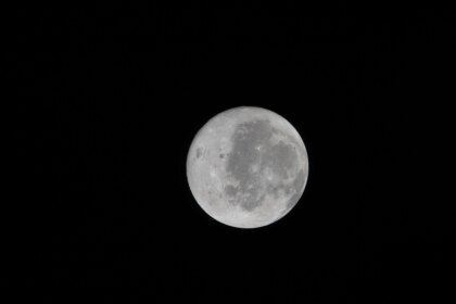 Full disc image of the Moon taken by the Artemis II crew. Some of the far side is visible on the left edge, just beyond the black patch that is Orientale Basin, a nearly 600-mile-wide crater that straddles the Moon's near and far sides and is partly visible from Earth.