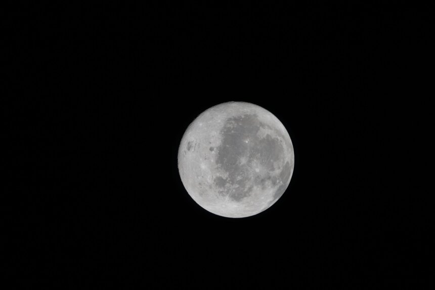 Full disc image of the Moon taken by the Artemis II crew. Some of the far side is visible on the left edge, just beyond the black patch that is Orientale Basin, a nearly 600-mile-wide crater that straddles the Moon's near and far sides and is partly visible from Earth.