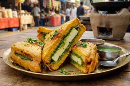 Enjoy The Rains With This Crispy Chutney Paneer Bread Pakoda