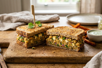 Fuel Your Day With This High-Protein Chickpea Paneer Sandwich