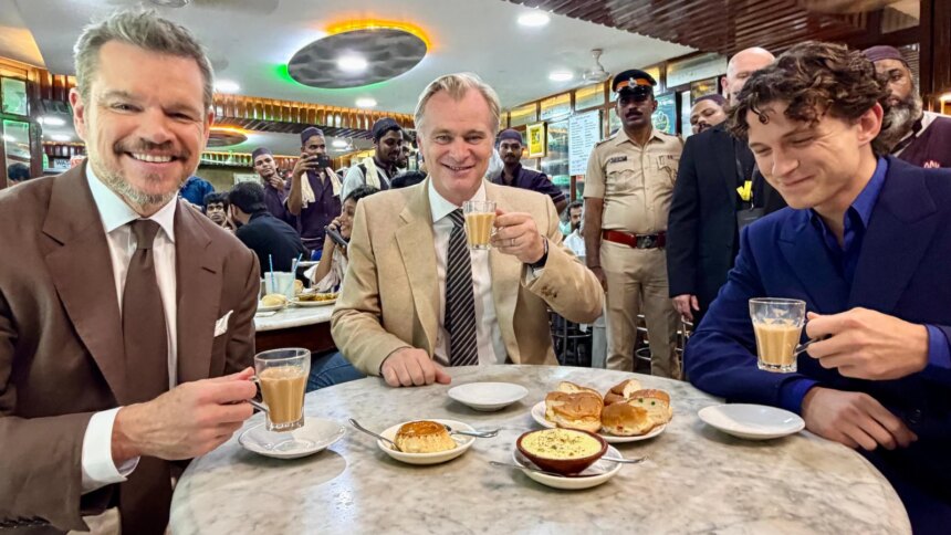 Christopher Nolan, Tom Holland And Matt Damon Had Chai At Mumbais 108-Year-Old Olympia Coffee House