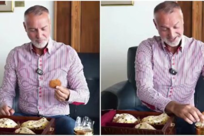 Slovak Leader Richard Rasi Tries Thekua Gifted By PM Modi, Heres How The Beloved Sweet Is Made