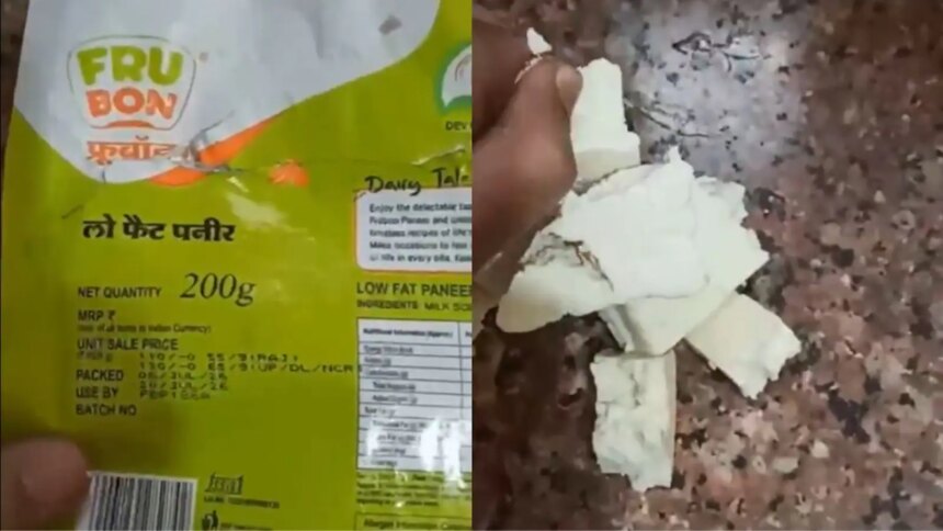 Video: Customer Complains Blinkit Delivered Fake Fru Bon High-Protein Paneer, Company Responds