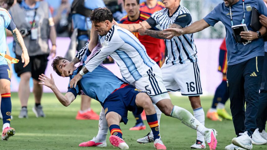 FIFA 'Deletes' Argentina Star Leandro Paredes' Red Card For Nasty Fight With Spain. Here's Why