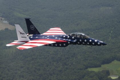 NASA Jets Turn Red, White, and Blue