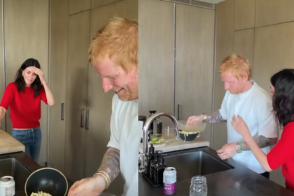 Video: Ed Sheeran Creates Chaos In Courteney Coxs Kitchen, Fans Say Thats Monica