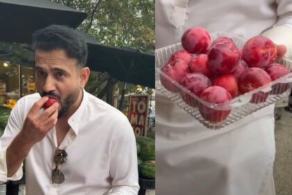 Video: Irfan Pathan Tries Aprium Fruit For 1st Time, Finds "Best Pizza Ever" In Detroit