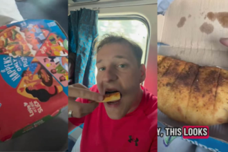 Foreigner Tries Dominos Pizza On Indian Train To Udaipur, Gives Feedback
