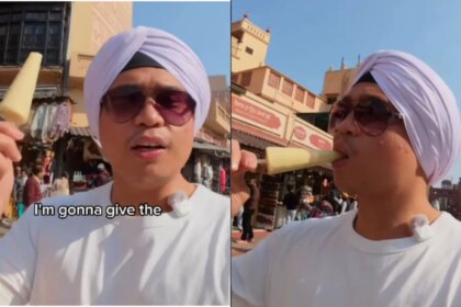 American Vlogger Tries Kulfi For The First Time In India, Watch His Reaction