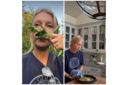 Gwyneth Paltrow Shares Her One-Pan Breakfast With Eggs And Greens