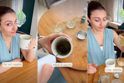 "Matcha-do About Nothing," Soha Ali Khan Whips Up A Protein Rich Drink