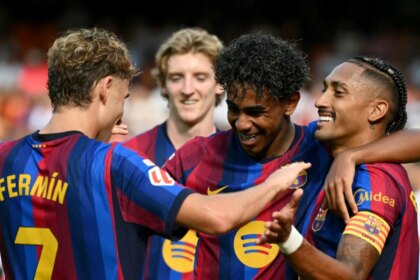 Lamine Yamal Slams Double, Barcelona Thrash Valencia To Take Clear Lead In La Liga