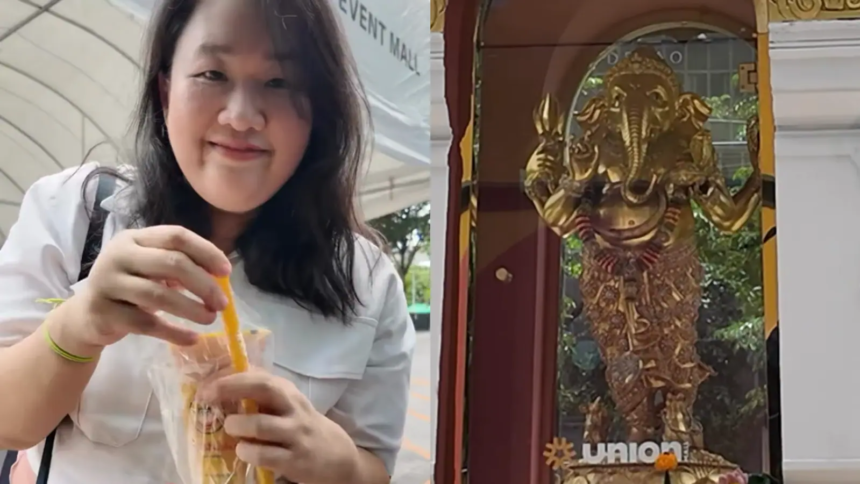 Video: Thai Creator Shows What Devotees Offer Lord Ganesha In Bangkok. Internet Says, "Ganpathy BOBA Morya"