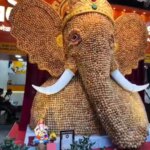 Watch: Pune Chaat Shop Owners Create 13-Foot-Tall Ganesha Idol Using 21,000 Pani Puris