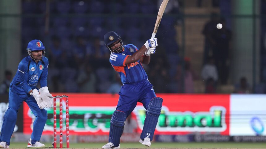India vs Afghanistan LIVE Score, 2nd T20I: 6, 4, 4, 6 - Sanju Samson Unleashes Carnage, Slams 20-Ball 50