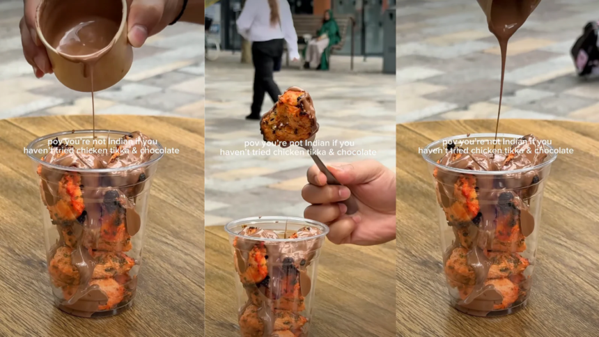 Man Pours Chocolate Syrup On Chicken Tikka. Internet Says, "Logic Left The Chat"