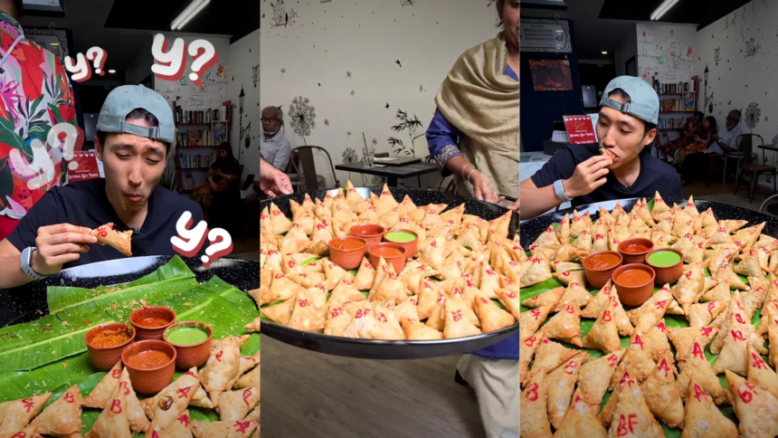 Video: Man Eats 106 Samosas In Under An Hour, Internet Calls Him A "Machine"