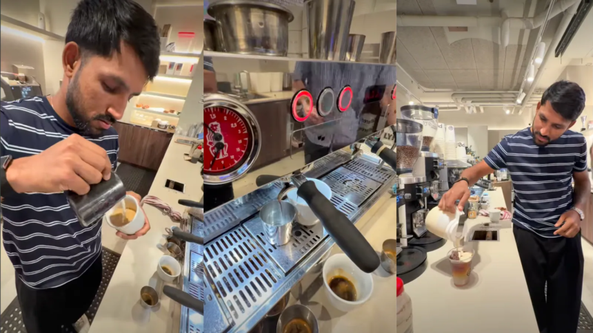 Indian Wicketkeeper Dhruv Jurel Tries His Hand At Coffee-Making, Turns Pro Barista
