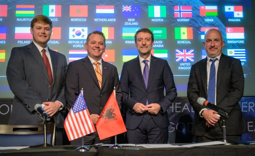 NASA Welcomes Albania as Newest Artemis Accords Signatory  