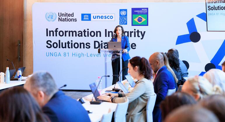 Collective action needed to tackle global information crisis, UN-led dialogue hears