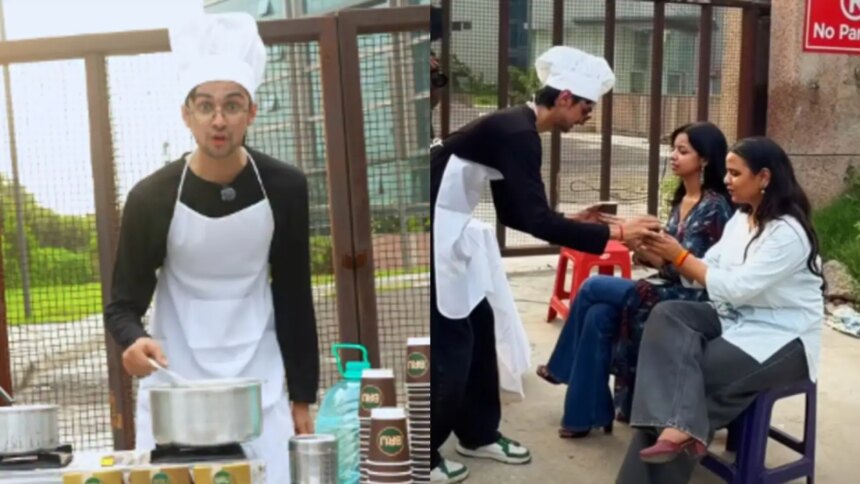 Man Sets Up Rs 40 Coffee Stall Outside Corporate Office, Earns Rs 18,000 In A Day