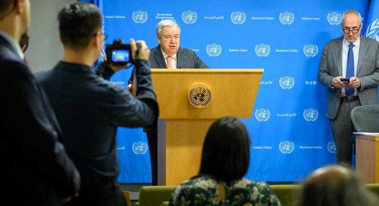 ‘Nothing can justify these atrocities,’ says Guterres three years on from 7 October attacks