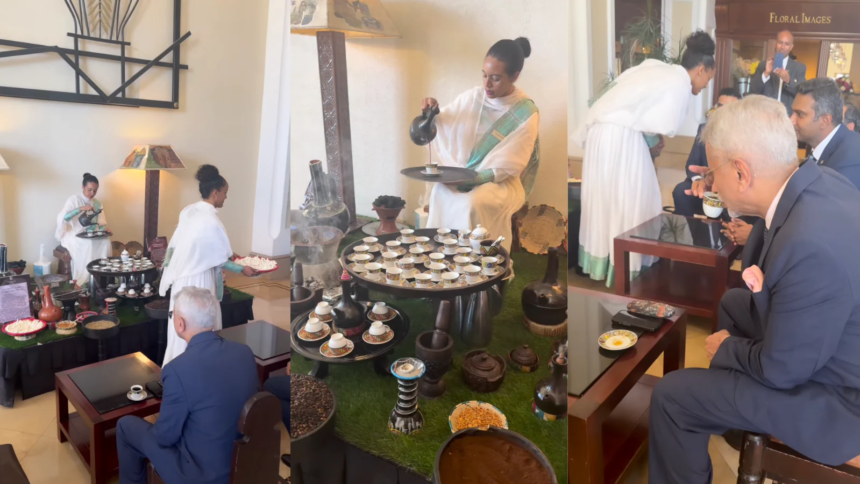 Video: S Jaishankar Experiences Ethiopias Traditional Coffee Ceremony