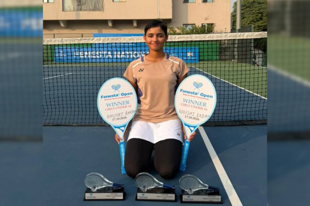 Khushi Kadian Completes Hat-Trick By Winning U-16 And U-14 Singles Titles At Fenesta Open