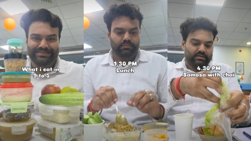 "Bro Doesnt Take Lunch Breaks, He Takes Work Breaks": Gurugram Mans Food Routine Goes Viral