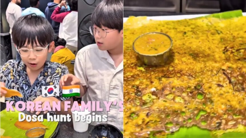 Video: Korean Family Tries Bengalurus Most Popular Dosas, Picks A Favourite