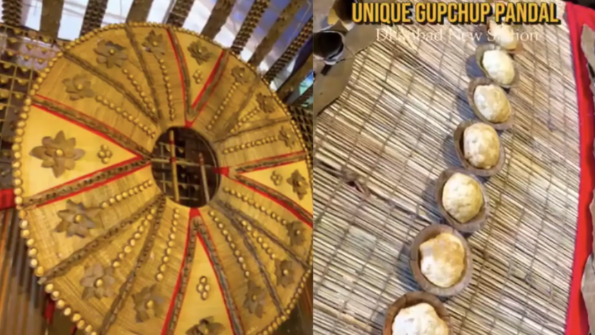 This Viral Durga Puja Pandal Has Giant Puris, Puchka Towers And More