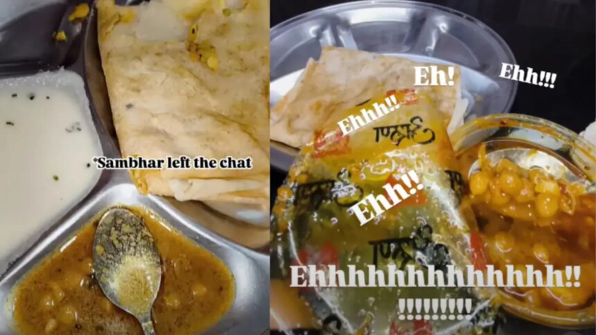 Video: Woman Gets Chole Instead Of Sambar With Dosa, Internet In Splits