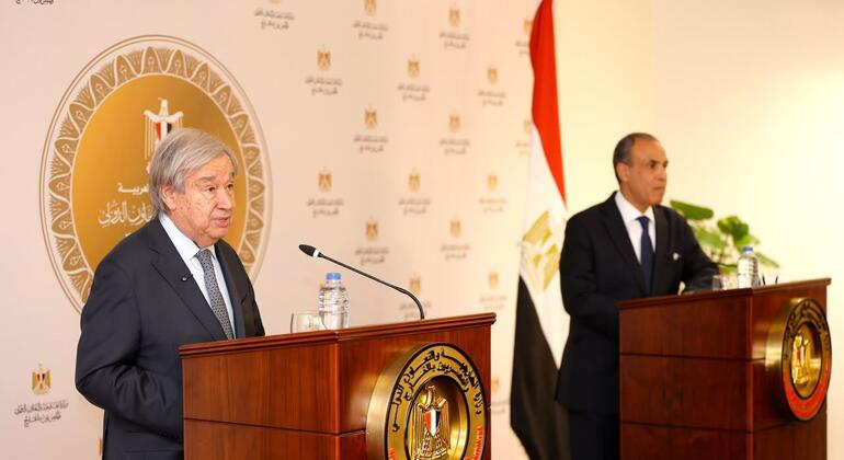 In Egypt, Guterres warns against Iran-US escalation