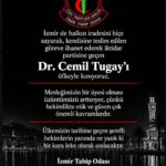 İzmir Tabip Odası’ndan Cemil Tugay’a tepki: Öfkeyle kınıyoruz
