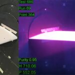 NASA Model Wing Lights Up During First Pressure Sensitive Paint Tests